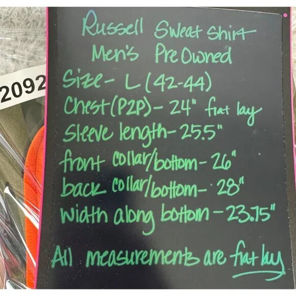 Russell Athletic Camo Quarter Zip Performance Pullover Mens L Outdoor Activewear - Picture 8 of 9